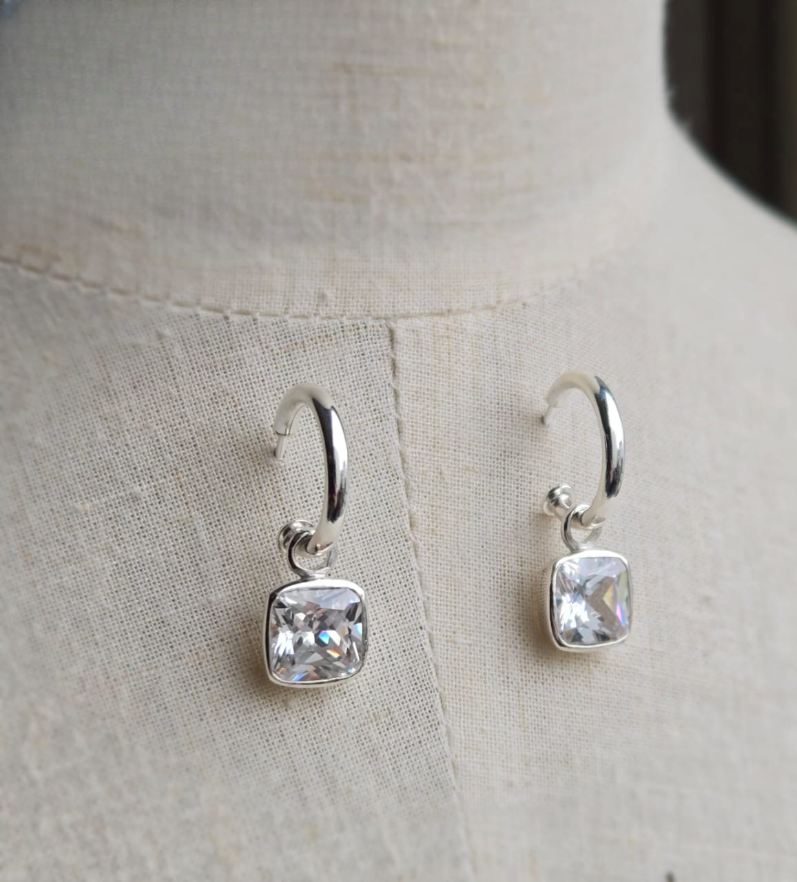 10mm Square pretty woman earrings