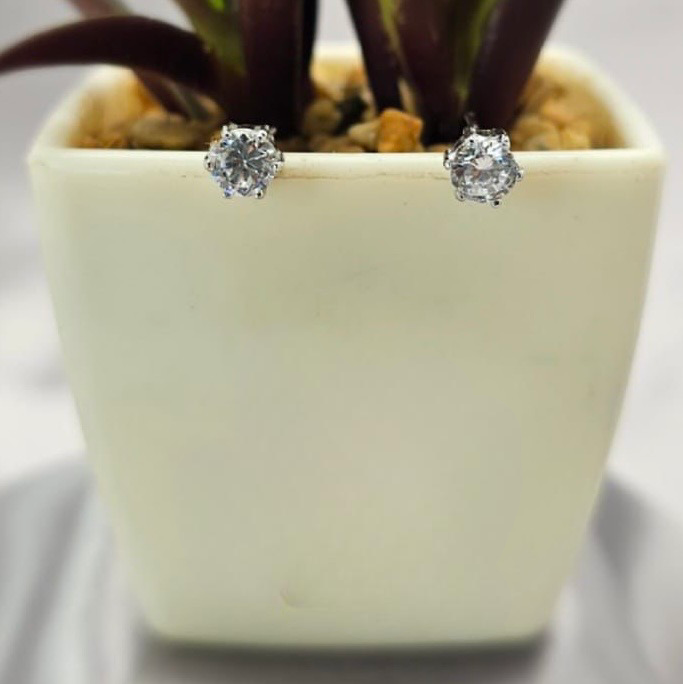 Cubic Zirconia Stud Earrings