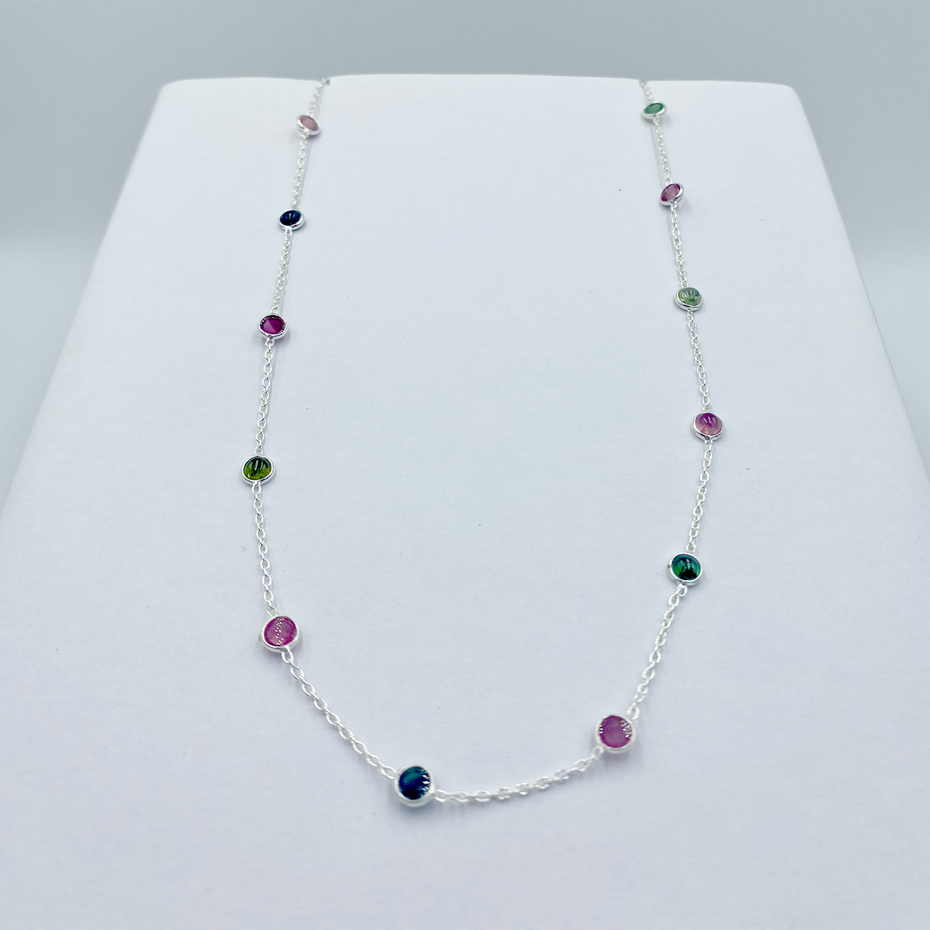 Tourmaline Semi Precious Stone Necklace