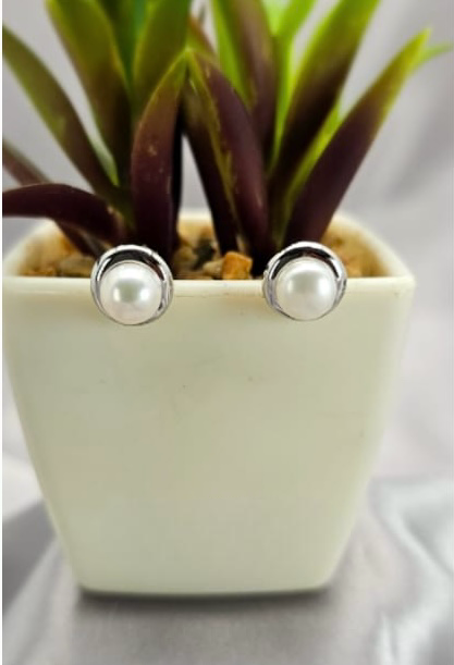 Pearl Stud Earrings