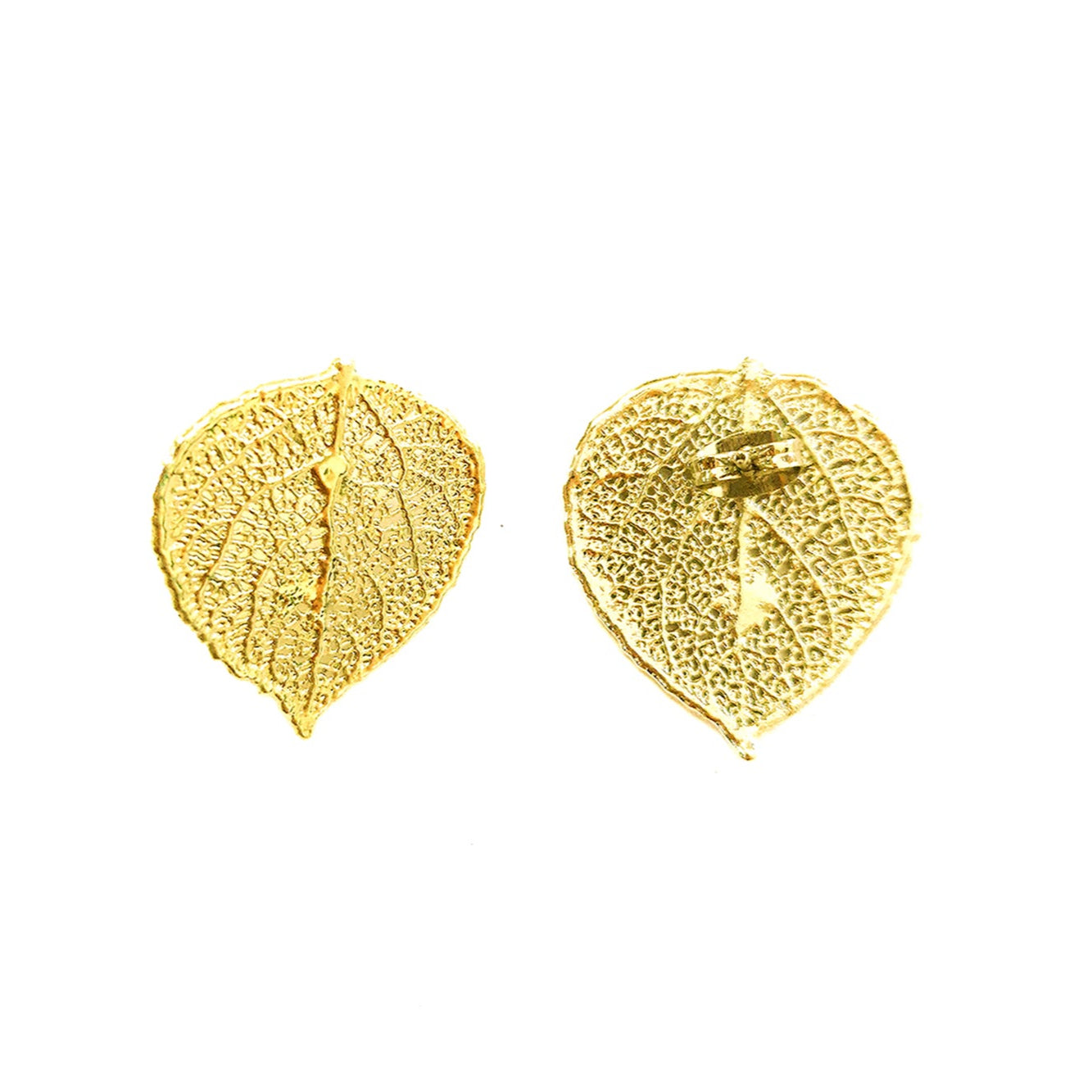 Ester Gold Aspen Leaf Earrings