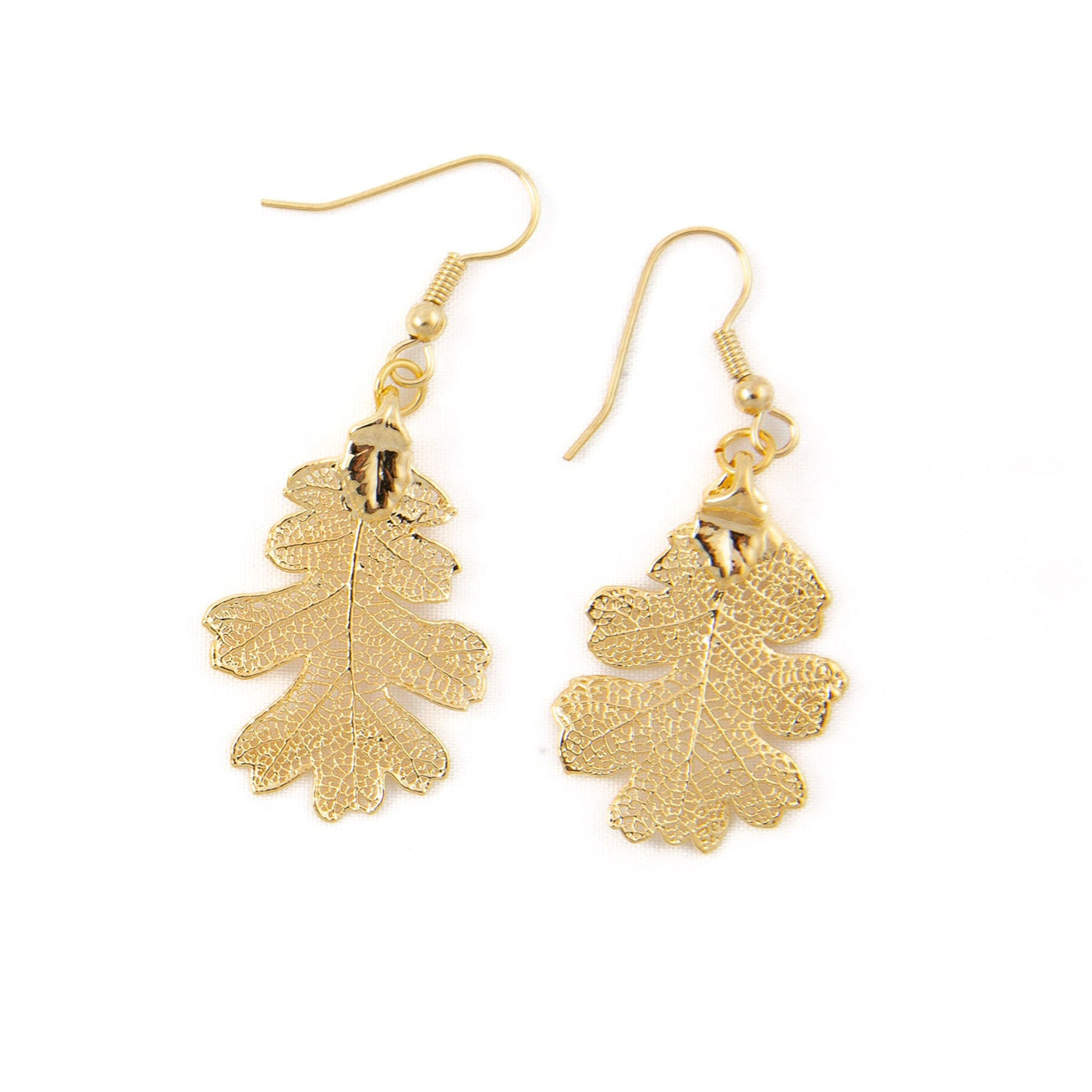 Ester Gold Oak Leaf Earrings