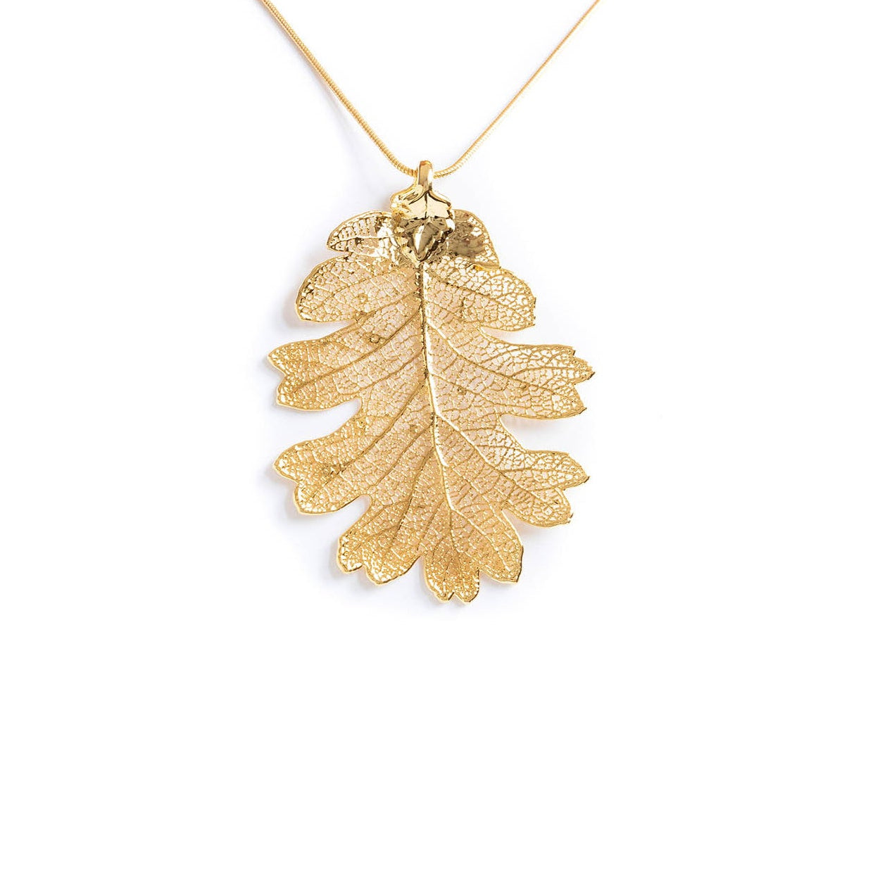 Ester Gold Oak Leaf Necklace