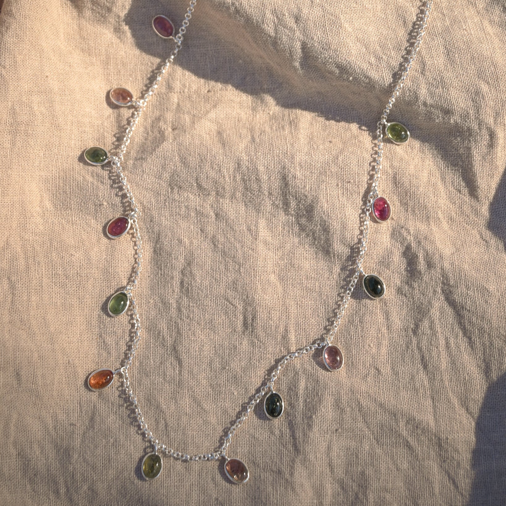 Large Tourmaline Drop Necklace