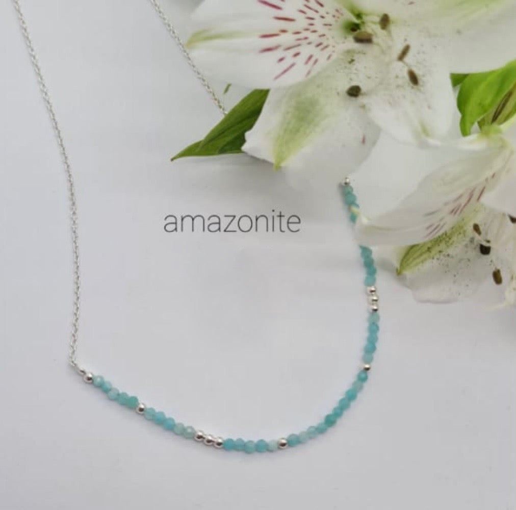 Amazonite Semi Precious Stone Necklace