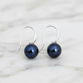Blue Freshwater Pearl Drop Earrings - Terciany 