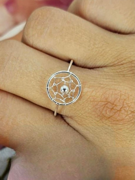 Sterling Silver Web Ring