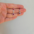 Pink Drop Earrings