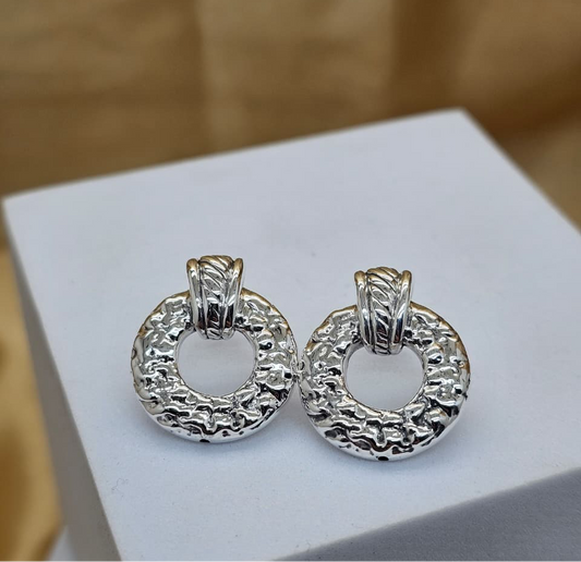 Hoop drop earrings
