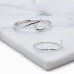 Pointy Sterling Silver Wave Ring - Terciany 