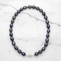 Blue pearl necklace - Terciany 