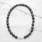 Blue pearl necklace - Terciany 