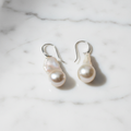Large Aa Grade Baroque Pearl Drop Earrings - Terciany 