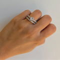 Sterling Silver Wedding Set