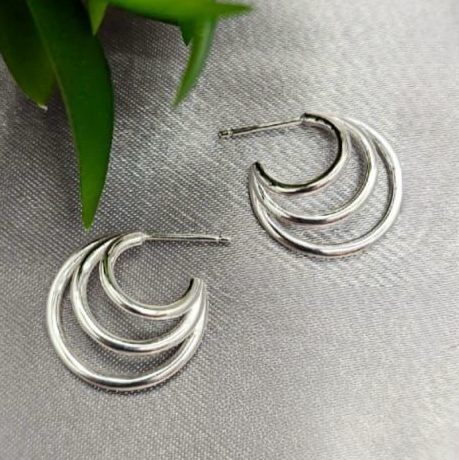 20Mm Trippel Hoop Earrings