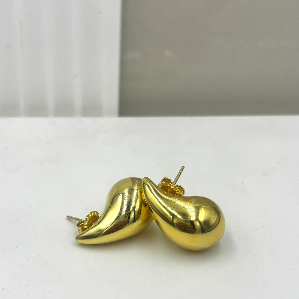 Large teardrop earrings
