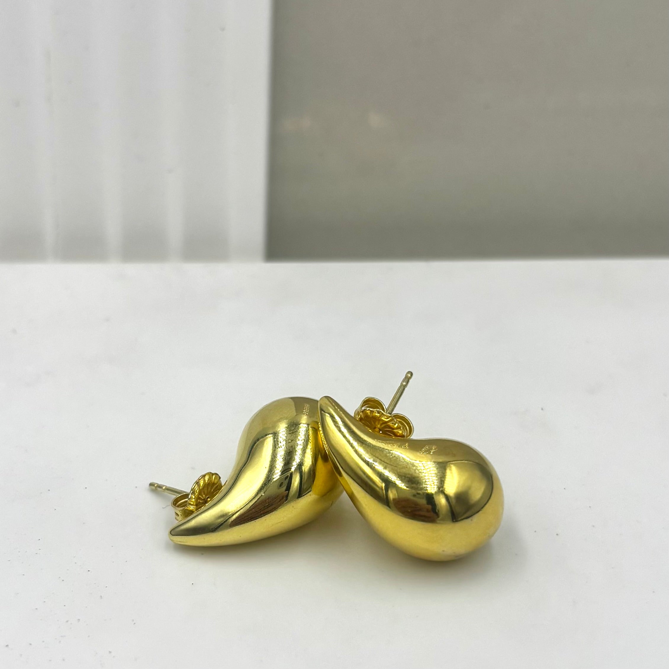 Large teardrop earrings