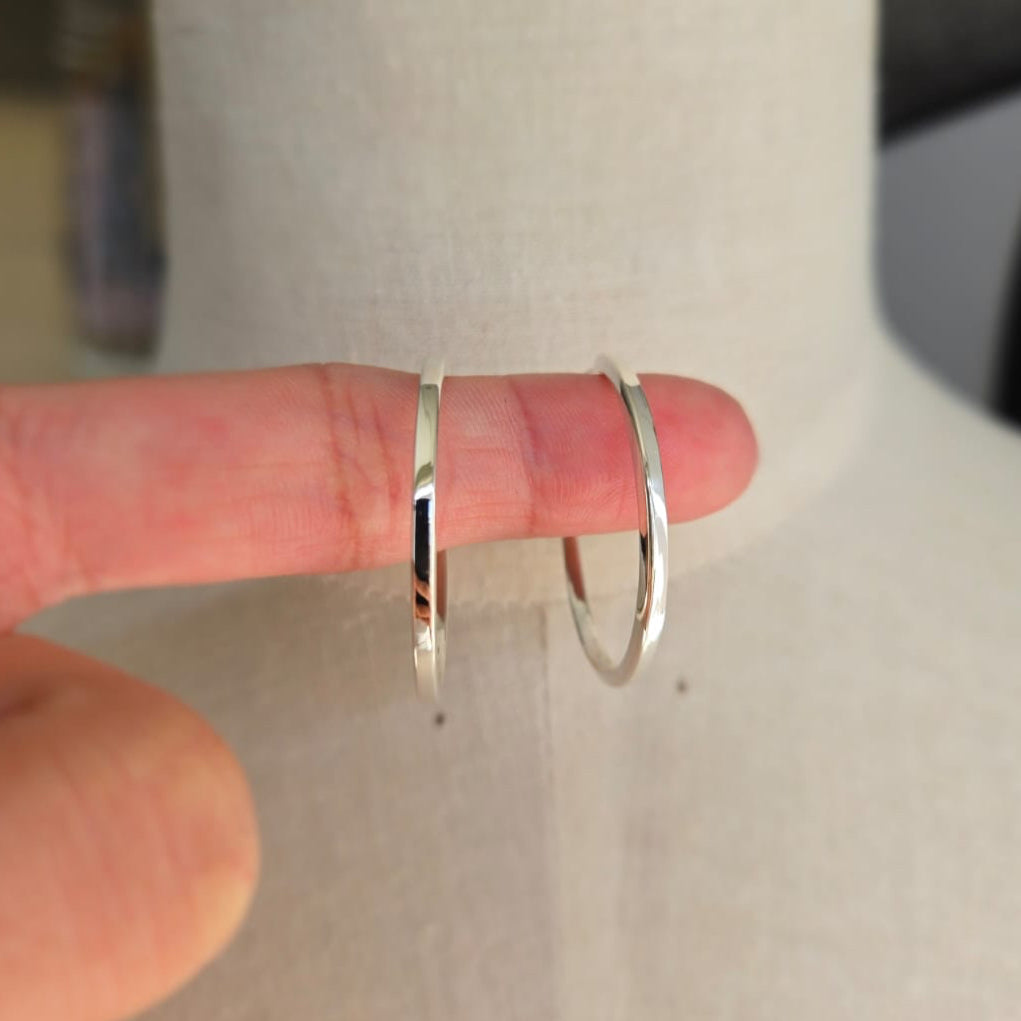 Round Hoop Earrings - Terciany 