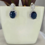 Blue Oval Studs