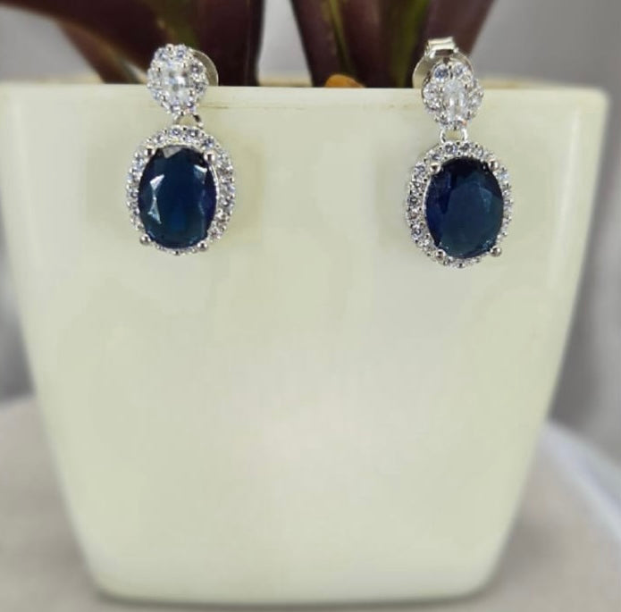 Blue Oval studs