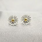 9mm Sterling Silver Daisy Studs - Terciany 