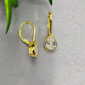 Classic Gold Drop Earrings With Comfy Clasp