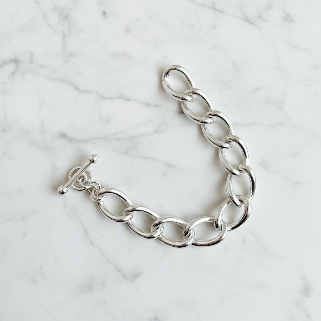 Bulky Silver Bracelet