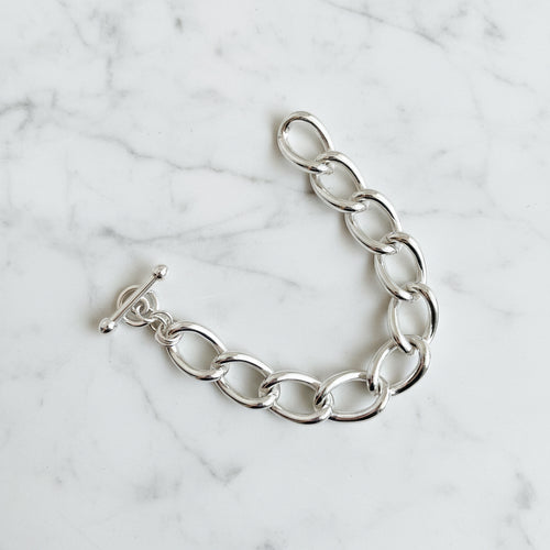 Bulky Silver Bracelet