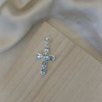 Blue Topaz Cross pendant