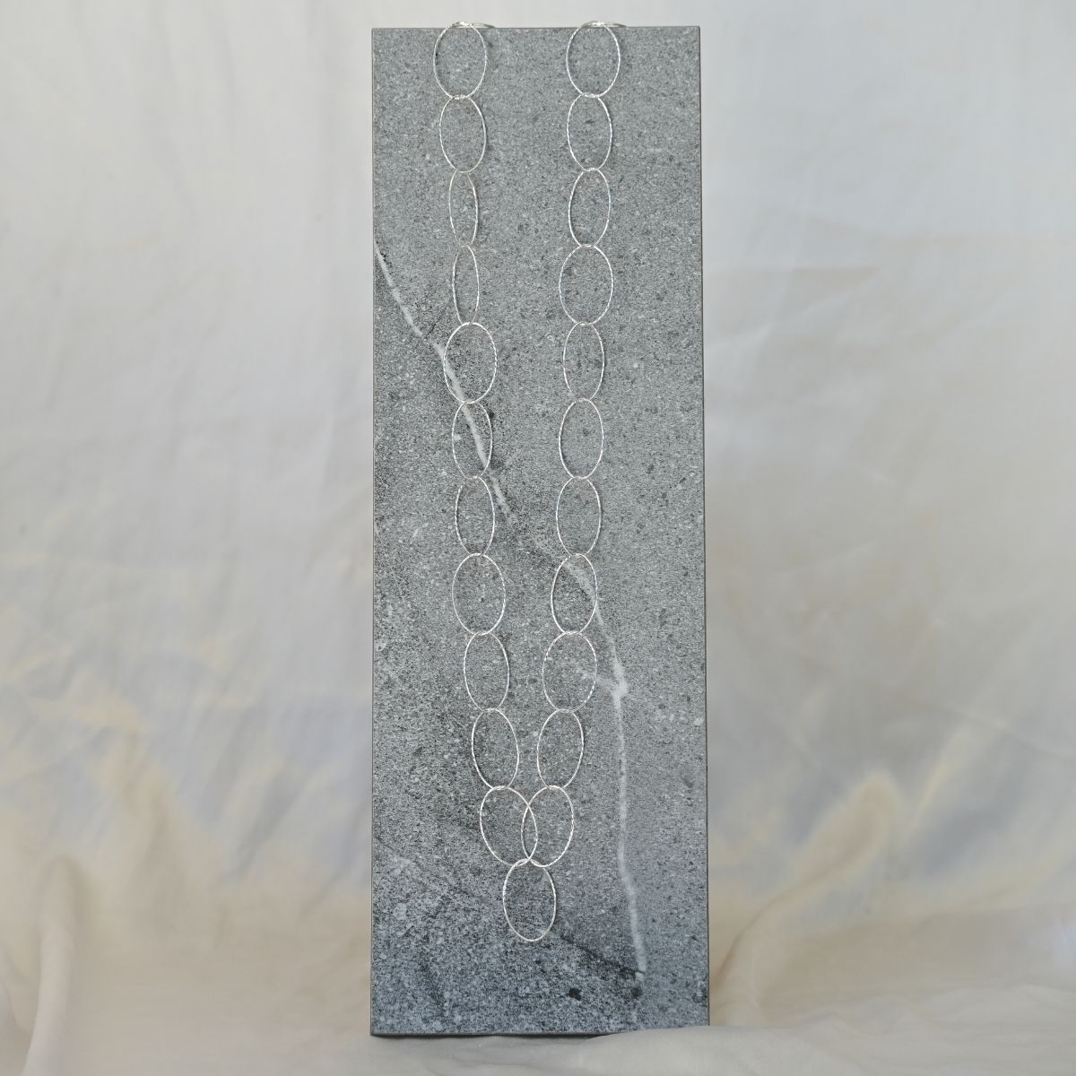 70 cm silver necklace