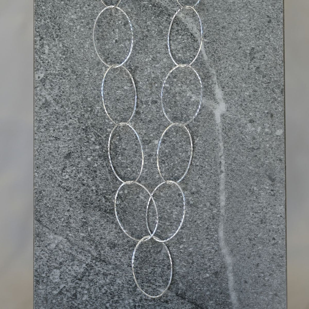 70 cm silver necklace