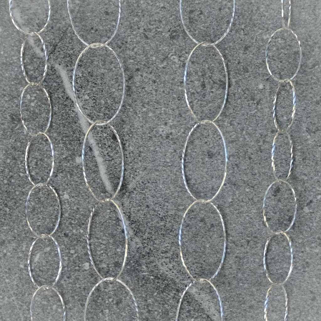 90 cm Oval link necklace