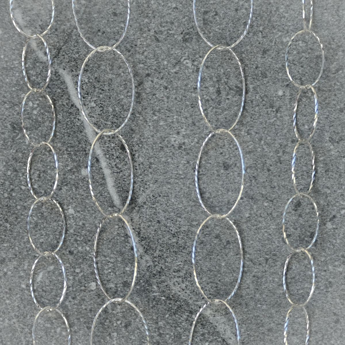90 cm Oval link necklace