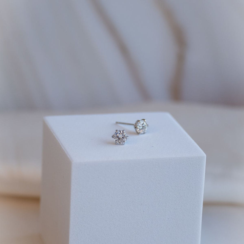 5mm Moissanite Stud earrings (with GRA Certificate) - Terciany 