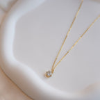 1ct Moissanite Gold Necklace (with GRA Certificate) - Terciany 