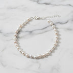 Pearl And Silver Bead Bracelet - Terciany 