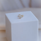 Gold 3mm Moissanite Stud earrings (with GRA Certificate) - Terciany 