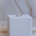 Gold 4mm Moissanite stud earrings (with GRA Certificate) - Terciany 