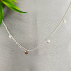 Double Layer Necklace With Disc Detail - Terciany 