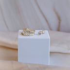 Gold 4mm Moissanite stud earrings (with GRA Certificate) - Terciany 