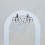 Two ways leaf earrings