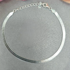 3 mm Sterling Silver Soft Herringbone Bracelet - Terciany 