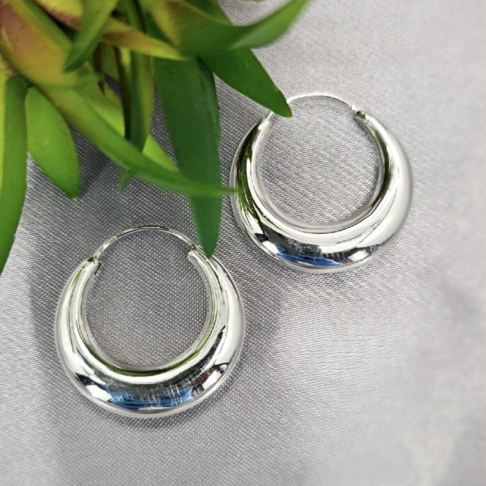 28mm wide hoop earrings