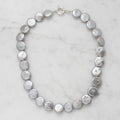 Grey Coin Pearl Necklace - Terciany 