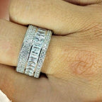 Showstopper Statement Ring In Sterling Silver And Lots Of Cubic Zirconia - Terciany 