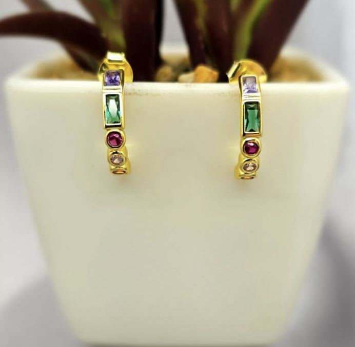 14Mm Golden Hoops