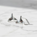 Whale Tail Stud Earrings - Terciany 