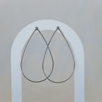 Large teardrop earrings