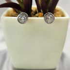 Stud Earrings with Tube Setting - Terciany 