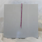 Ruby zirconia tennis bracelet - Terciany 